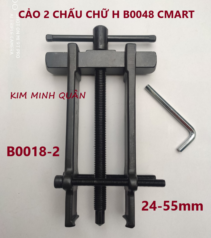 Cảo ngang hai chấu chữ h độ mở 24-55mm b0048-2 c-mart