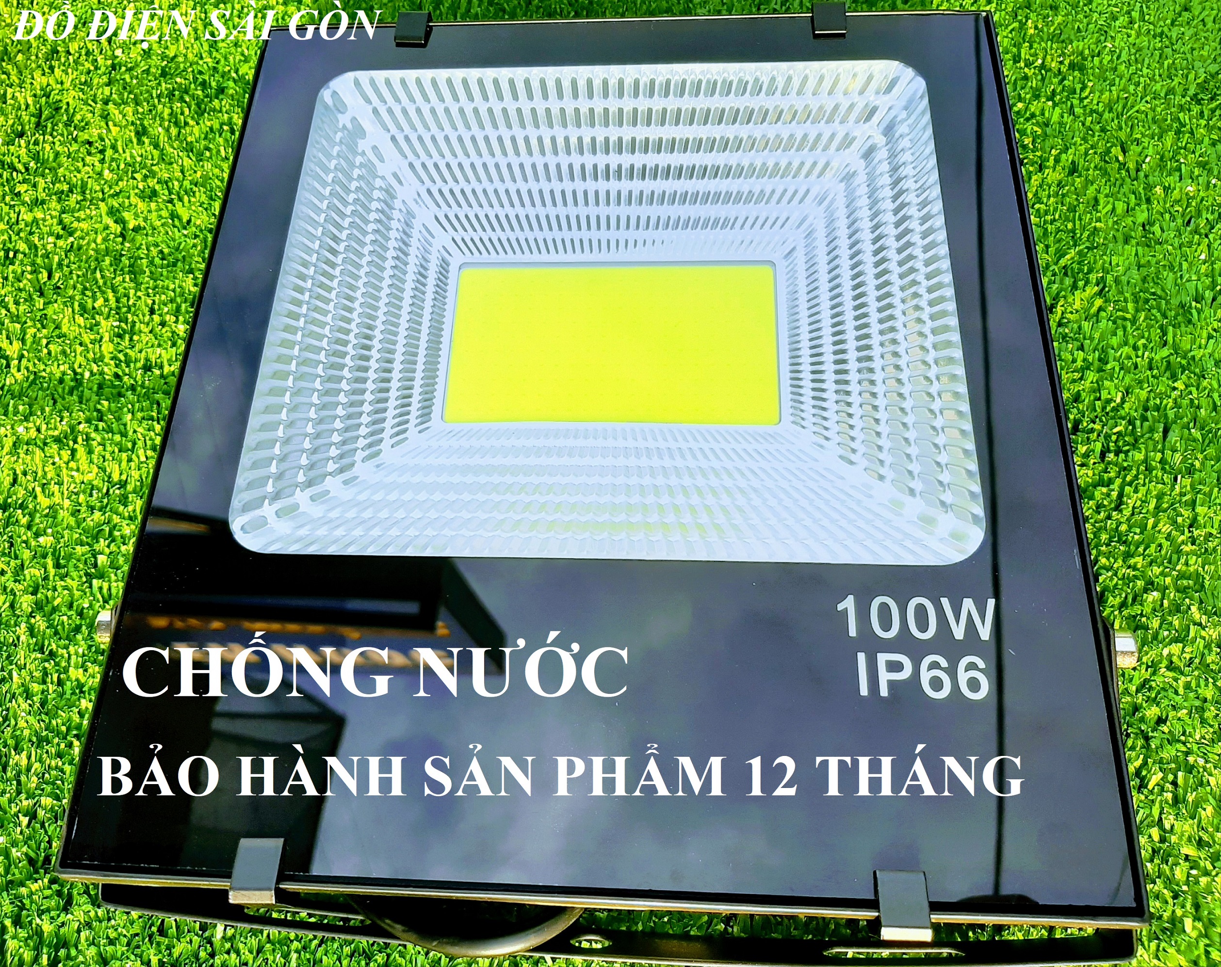 Đèn pha led cob 30w 50w 100w đủ công suất chống nước ip66 sáng trắng/vàng - bảo hành 12 tháng