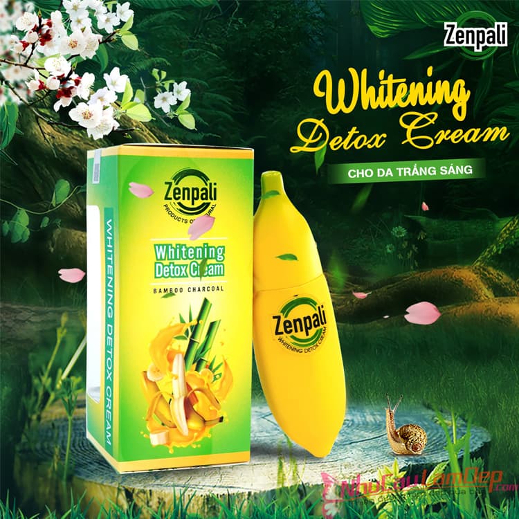 dưỡng da trắng sáng thải chì giảm thâm,đều màu da Whitening Detox Cream – Chuối làm trắng thải chì