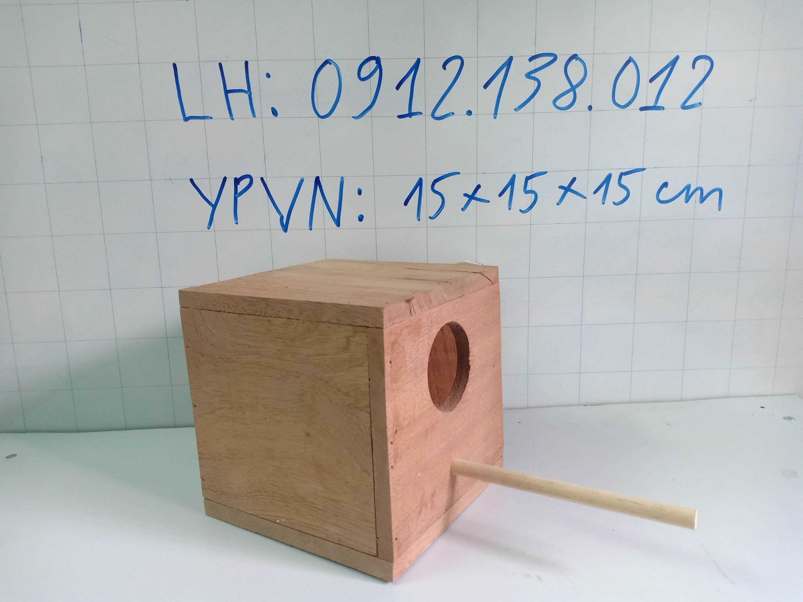 Tổ đẻ vẹt yến phụng - kt 1515 cm