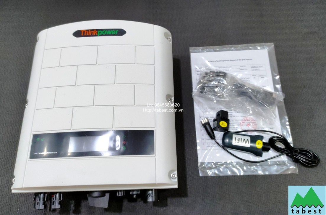Hòa lưới bám tải 5kw, 100 - 550v, wifi, đủ ct