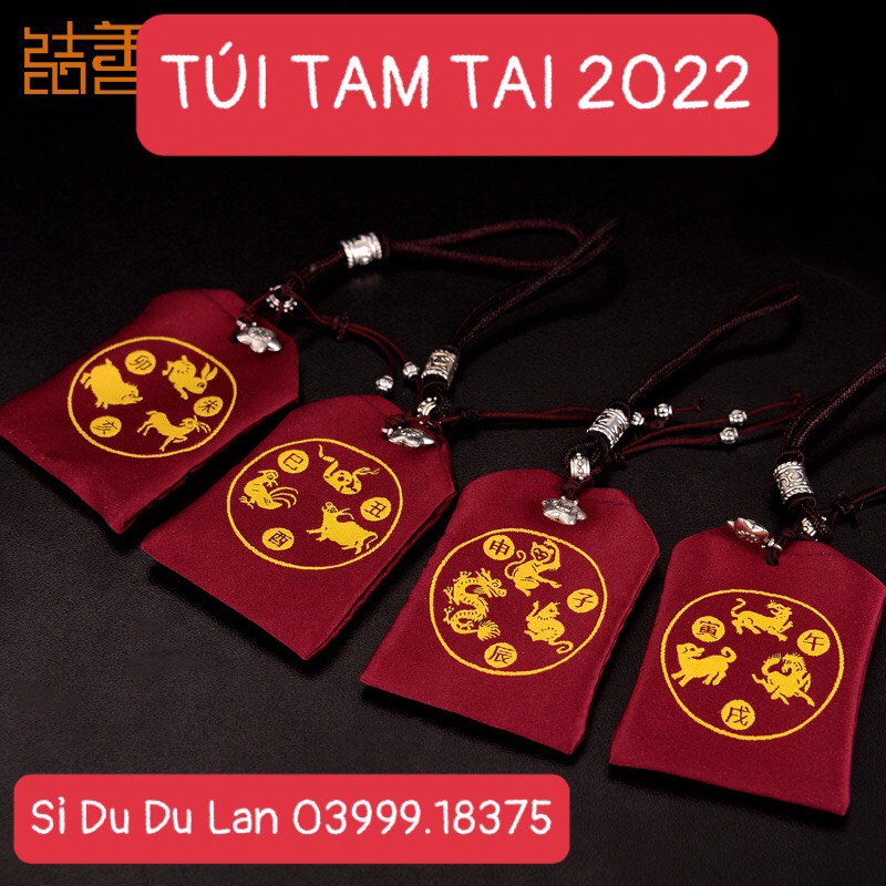 Túi đỏ tam tai hoá giải điều không may trong 3 năm tam tai để bóp ví ( 2022 -2023 -2024)