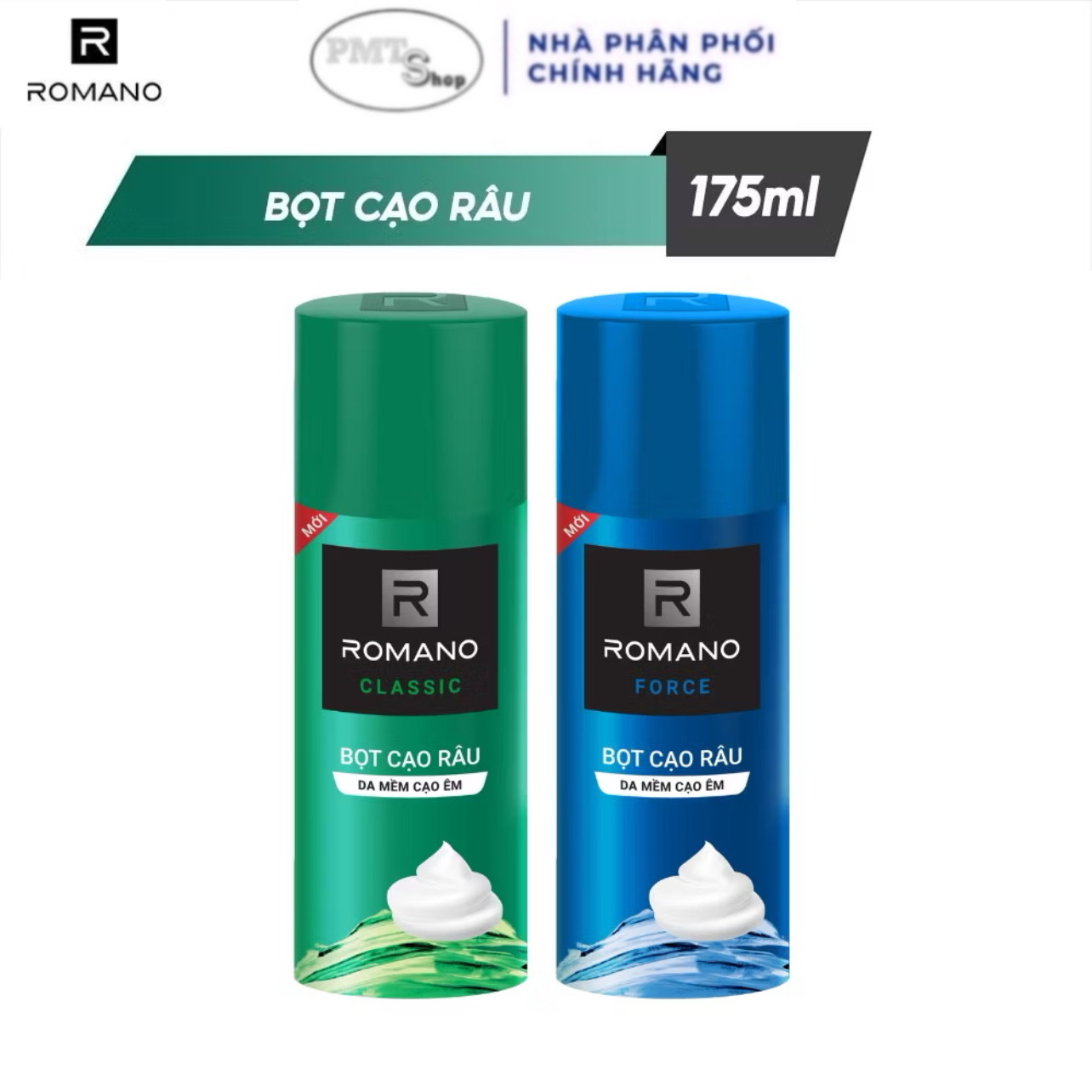 Kem Bọt cạo râu Romano 175ml hương Classic / Force
