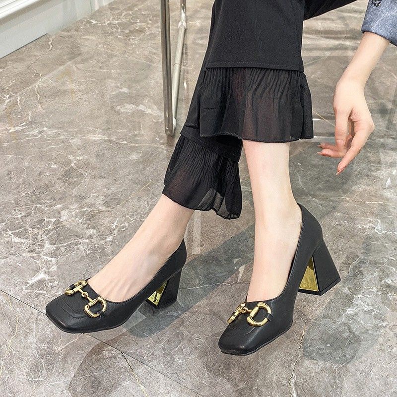 Giày cao gót nữ đế vuông 7p hàng công sở