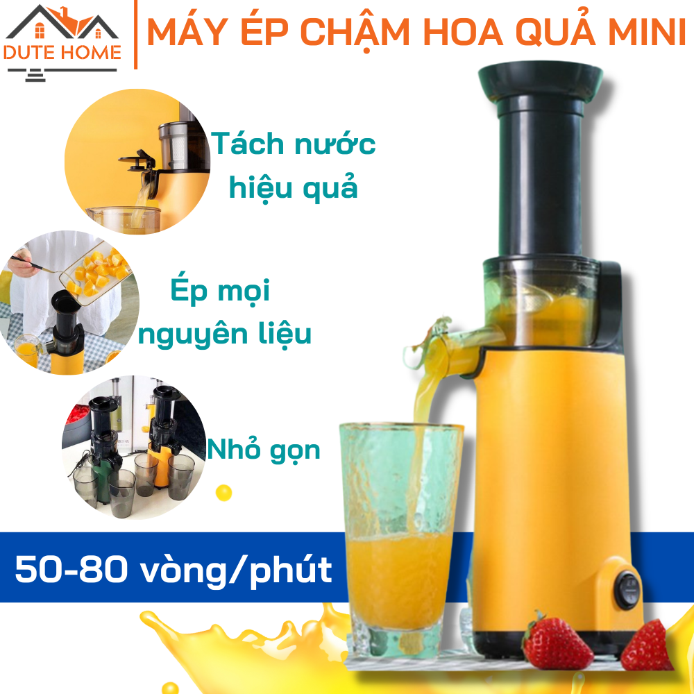 Máy ép chậm hoa quả mini ép kiệt bã , ép rau củ hoa quả - Máy ép trái cây mini đa năng