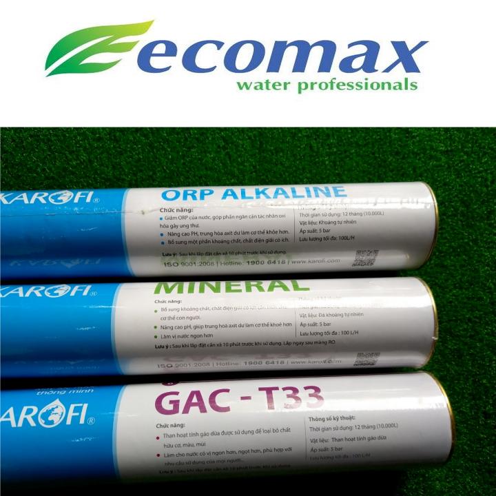 Lõi lọc nước tạo khoáng Karofi - COmbo 3 lõi lọc nước karofi 5,6,7 - Có lõi lọc tạo nước kiềm tính - lõi lọc nước karofi