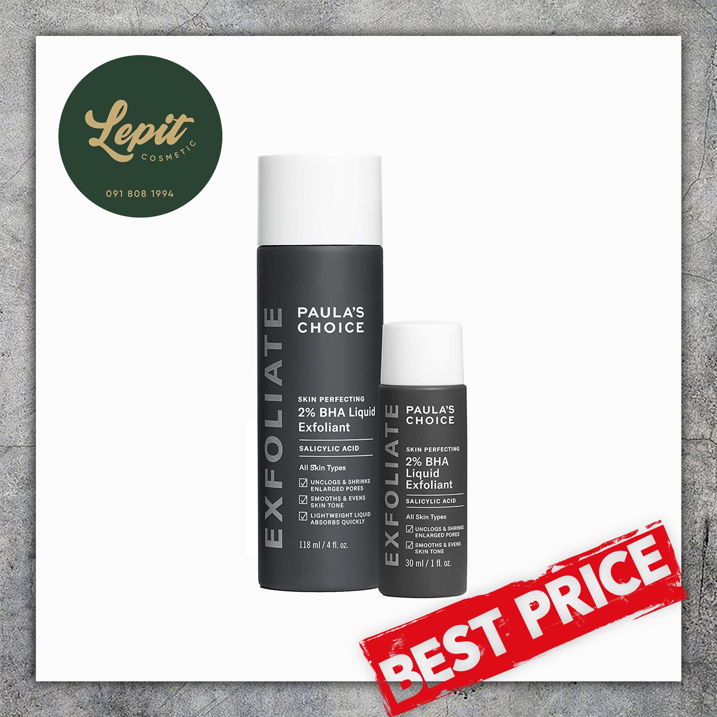 Dung dịch loại bỏ tế bào chết Paula's Choice Skin Perfecting 2% BHA Liquid Exfoliant