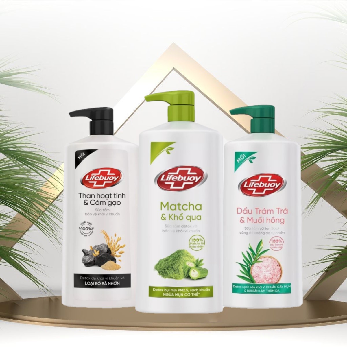 Sữa tắm lifebuoy detox 800g giảm 80% mụn lưng giảm thâm da tươi trẻ sáng mịn lifebuoy natural detox body wash 800g