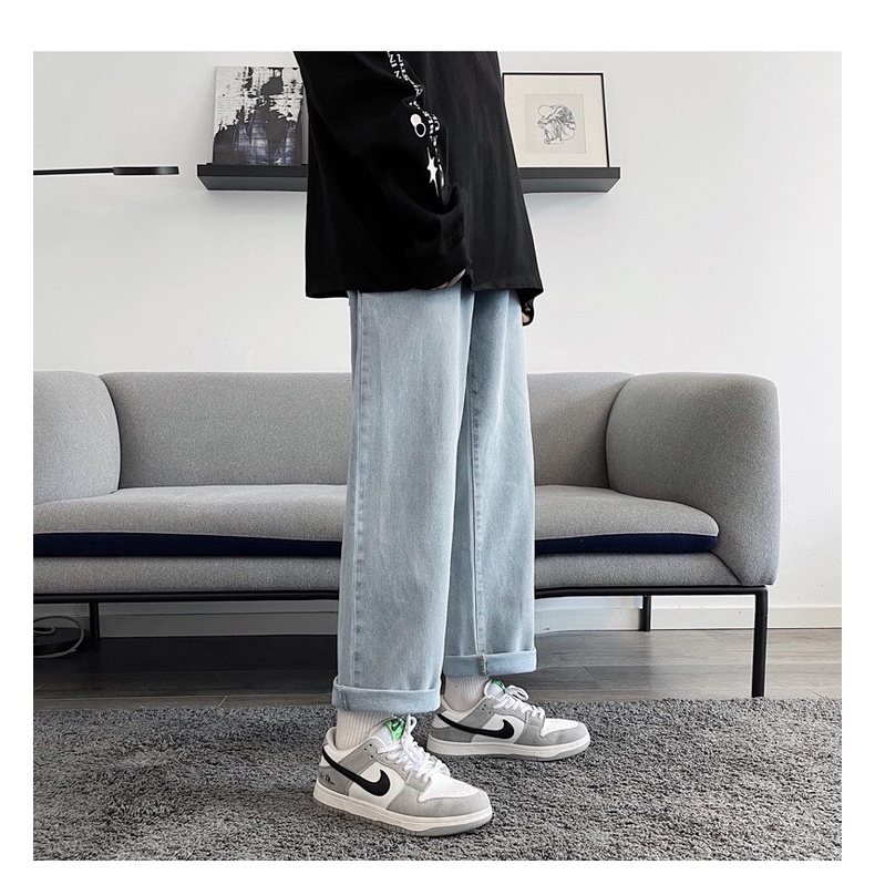 Quần jean nam baggy ống rộng suông đứng chất bò cao cấp SR01 hottrend 2022
