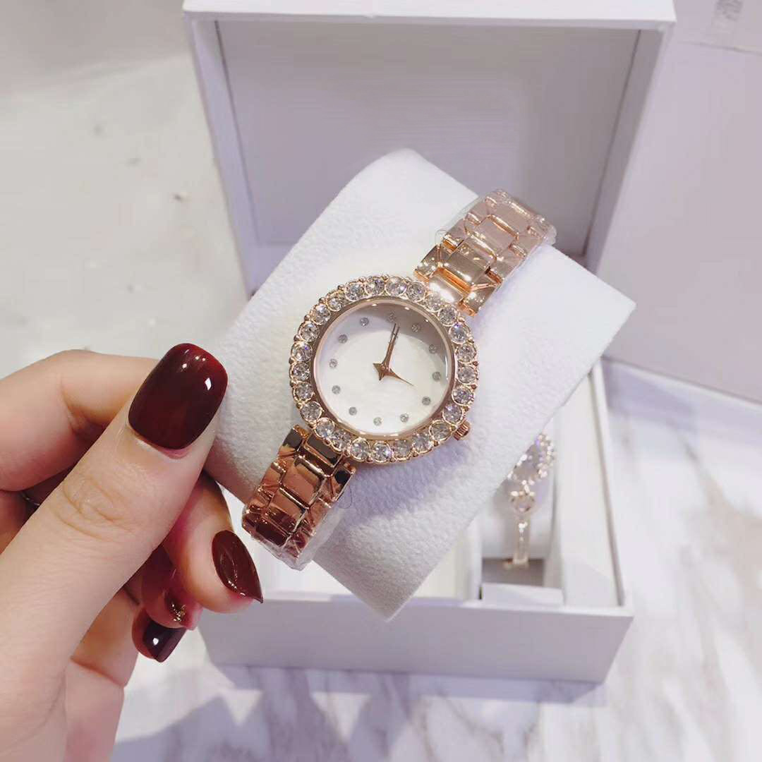 Đồng hồ nữ chính hãng dimini td1 dây thép cao cấp đính đá thời trang sang chảnh đẹp giá rẻ am10