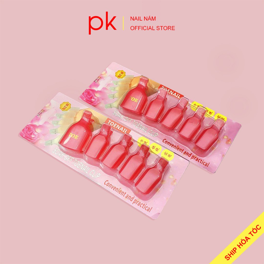 Kẹp ủ móng chân phá sơn gel vỉ 5 chiếc