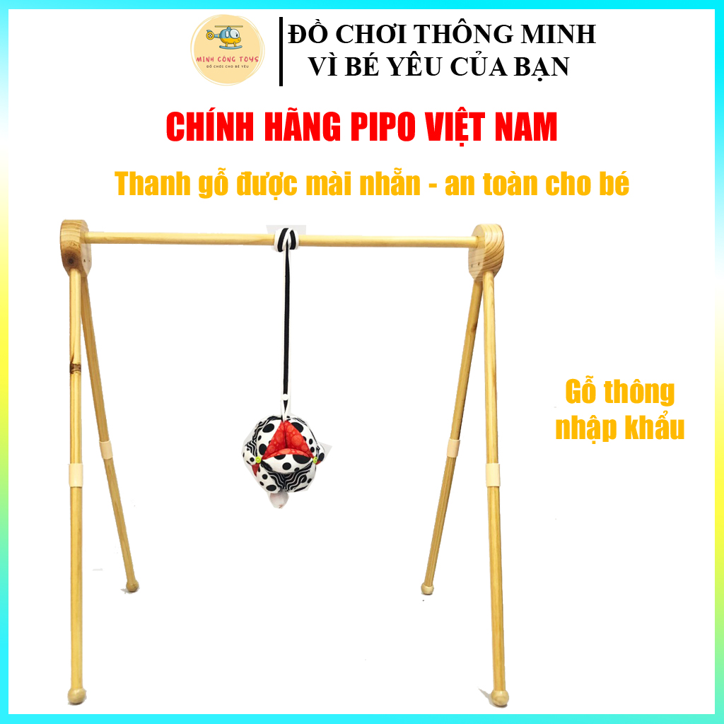 Kệ chữ A cho bé bằng gỗ chính hãng PIPO Việt Nam