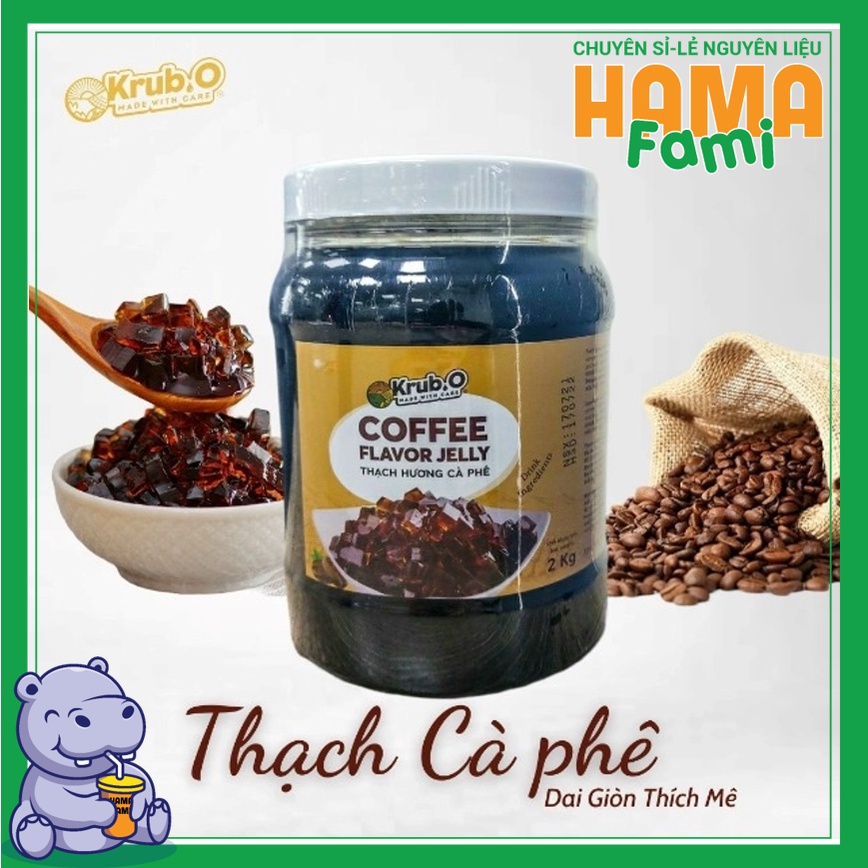Thạch cà phê KrubO Hộp 2kg - chỉ ship hỏa tốc