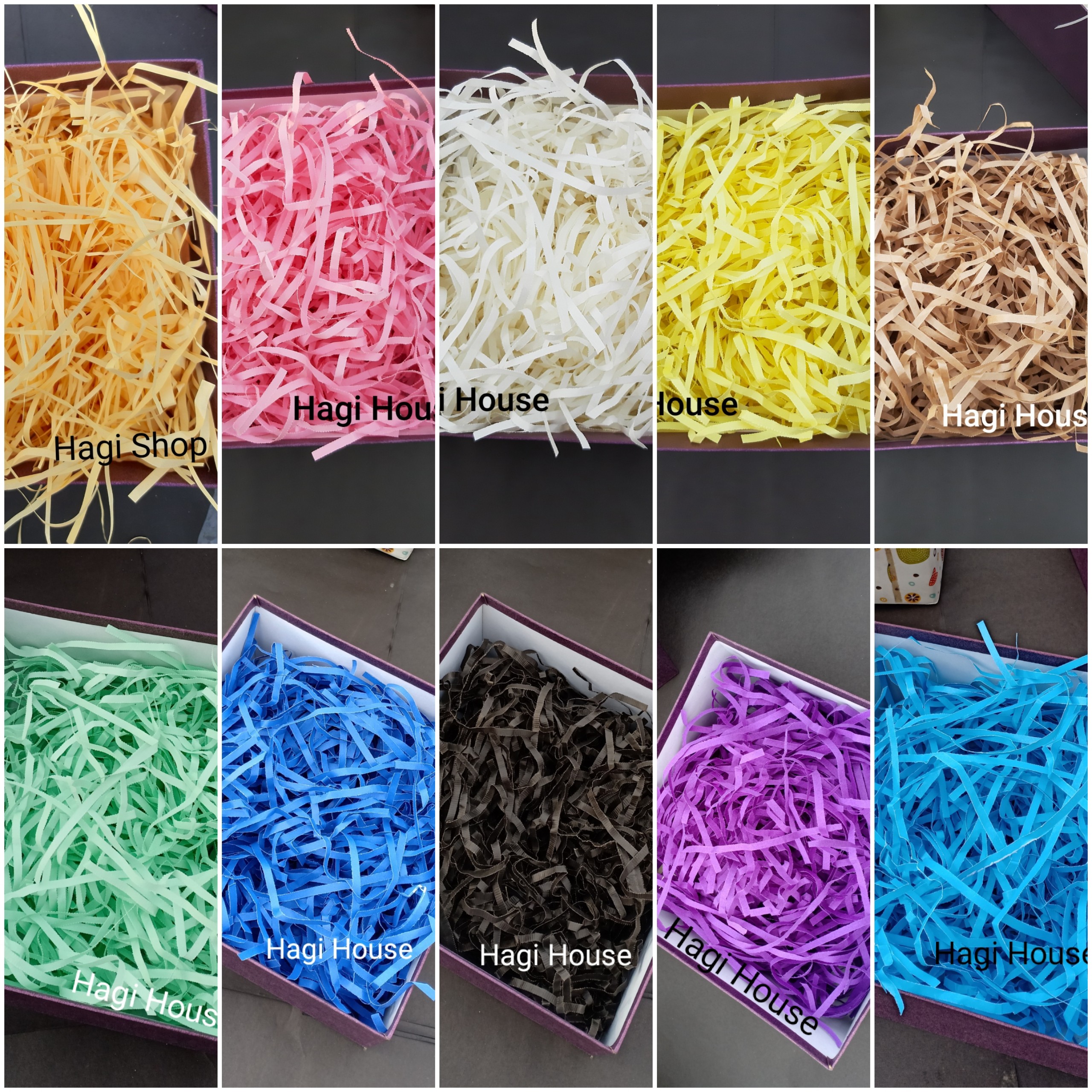 100 gram giấy rơm lót hộp quà, giỏ trái cây