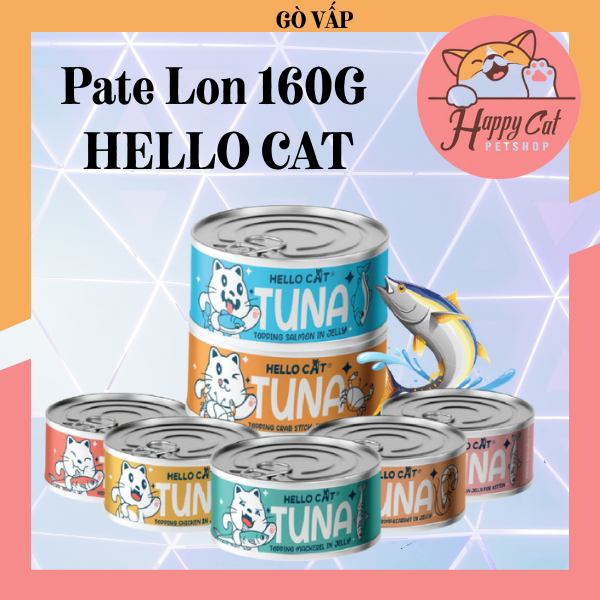 Pate lon 160g hello cat dành cho mèo