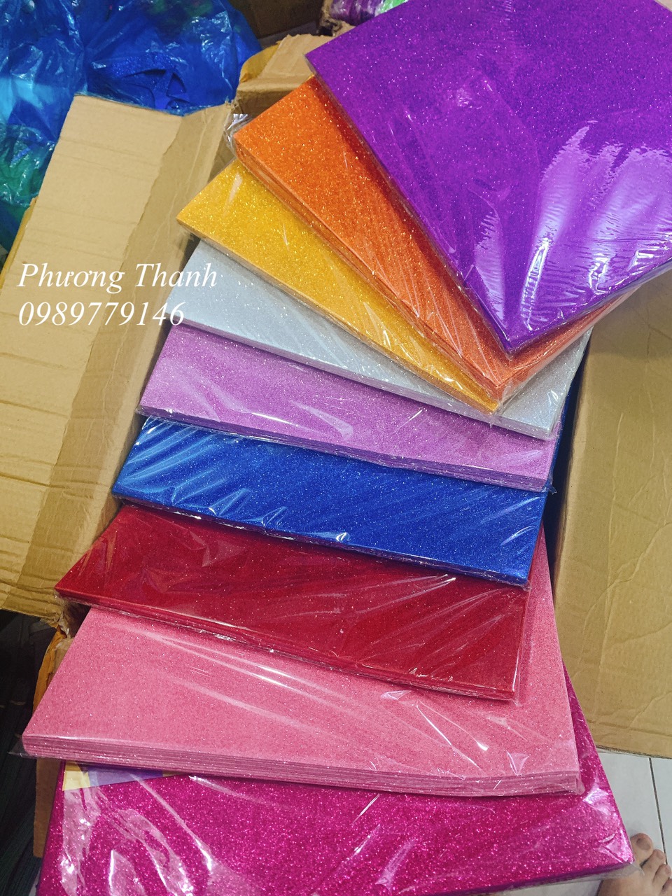 Xốp kim tuyến, xốp nhũ,a2 khổ lớn tờ 40x50cm