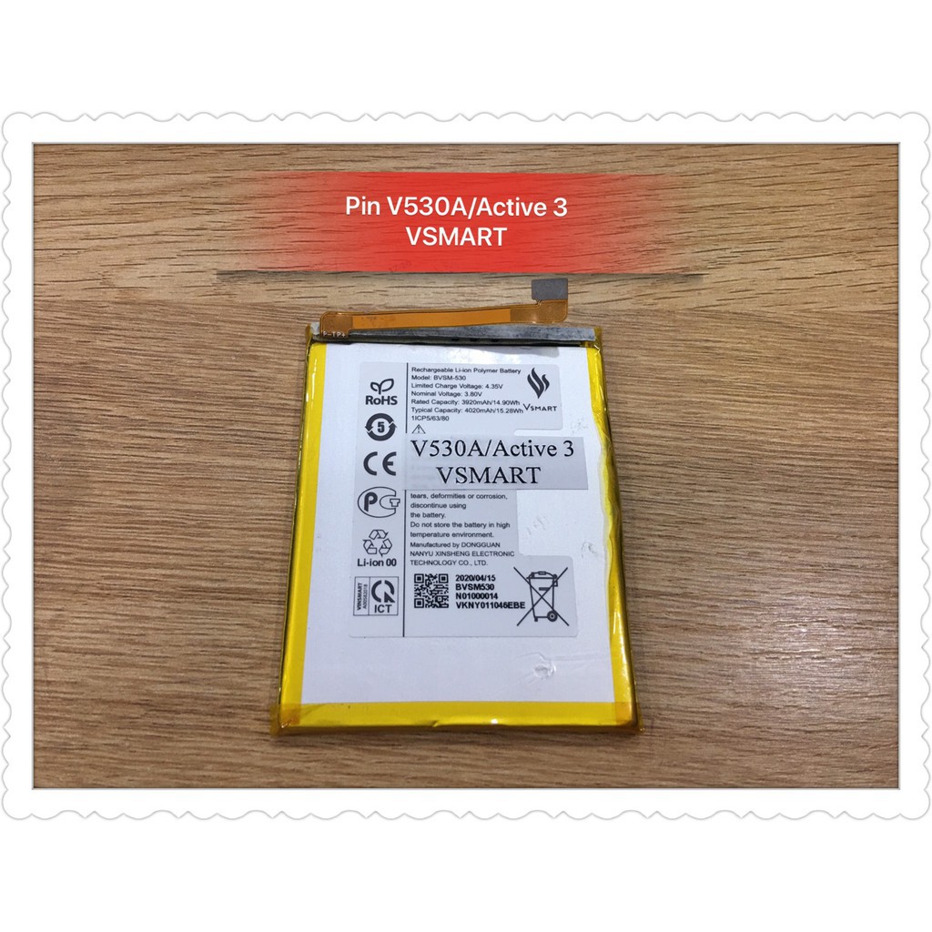 Pin v530a active 3 vsmart