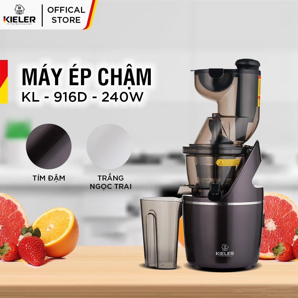 Máy ép chậm trái cây Kieler KL-916D 0.45L Máy ép hoa quả xuất xứ Đức công suất mạnh 240W giữ nguyên dưỡng chất Vitamin