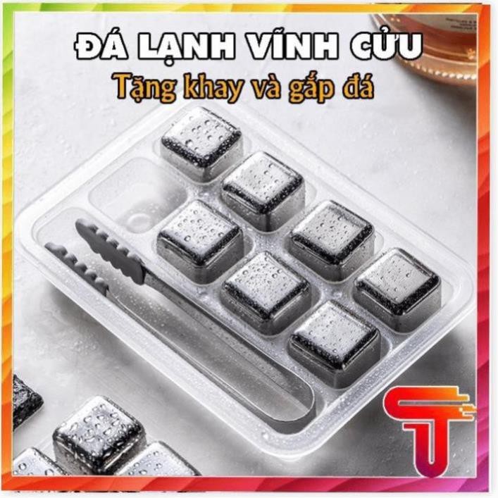 Đá lạnh vĩnh cửu hộp 8 viên tặng kèm gắp - đá vĩnh cửu