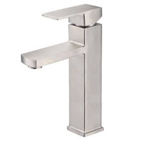 Vòi Lavabo nóng lạnh vuông inox304 20cm-30cm 2 dây cấp
