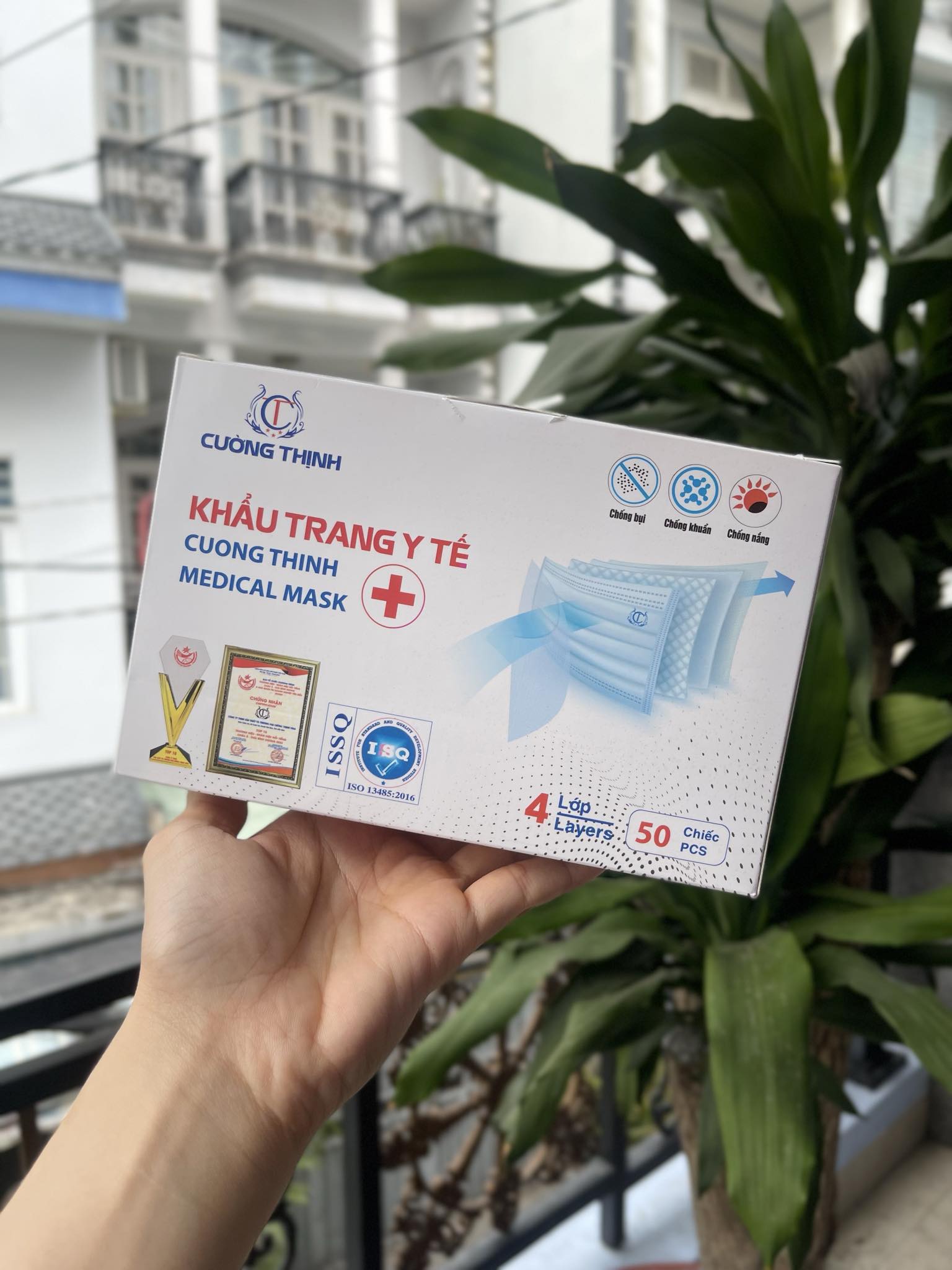 Hcm khẩu trang y tế 4 lớp, có đủ màu cho bạn lựa chọn