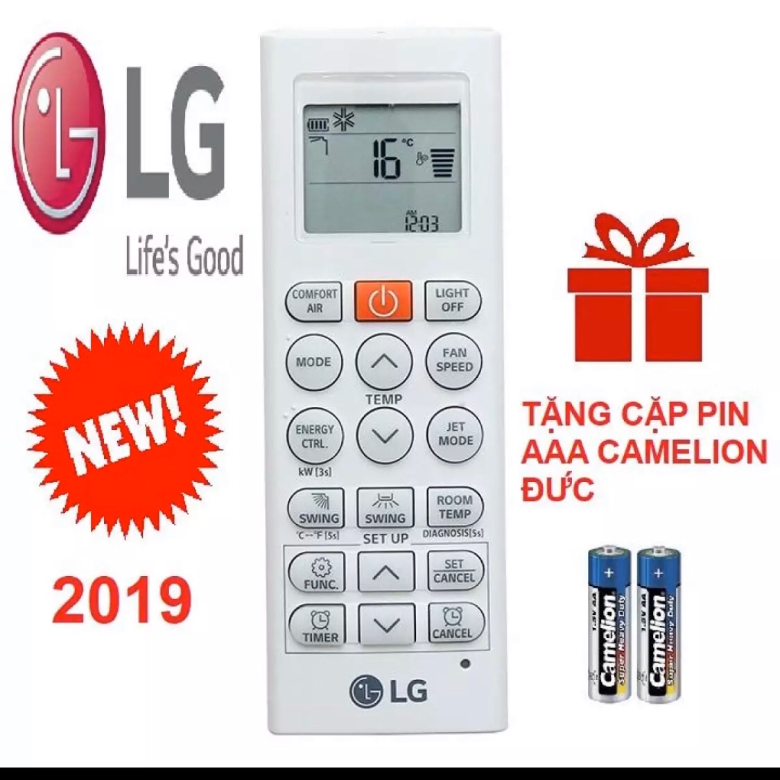 Điều khiển điều hoà lg inveter đời mới