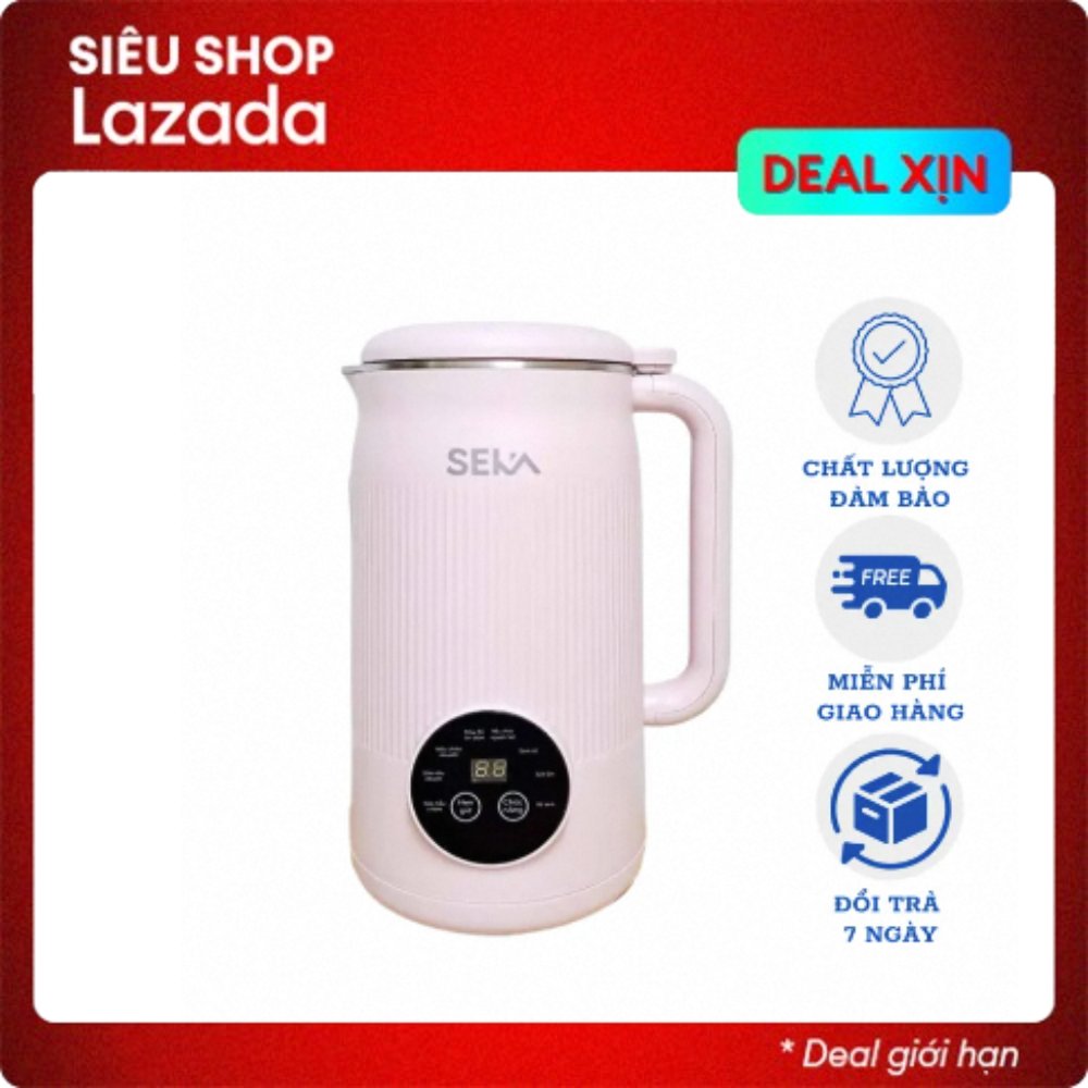 Máy làm sữa hạt mini SEKA SK320 PRO Nhật Bản 1200ml bảo hành 12 tháng 8 chế độ nấu tự động xay sữa mịn
