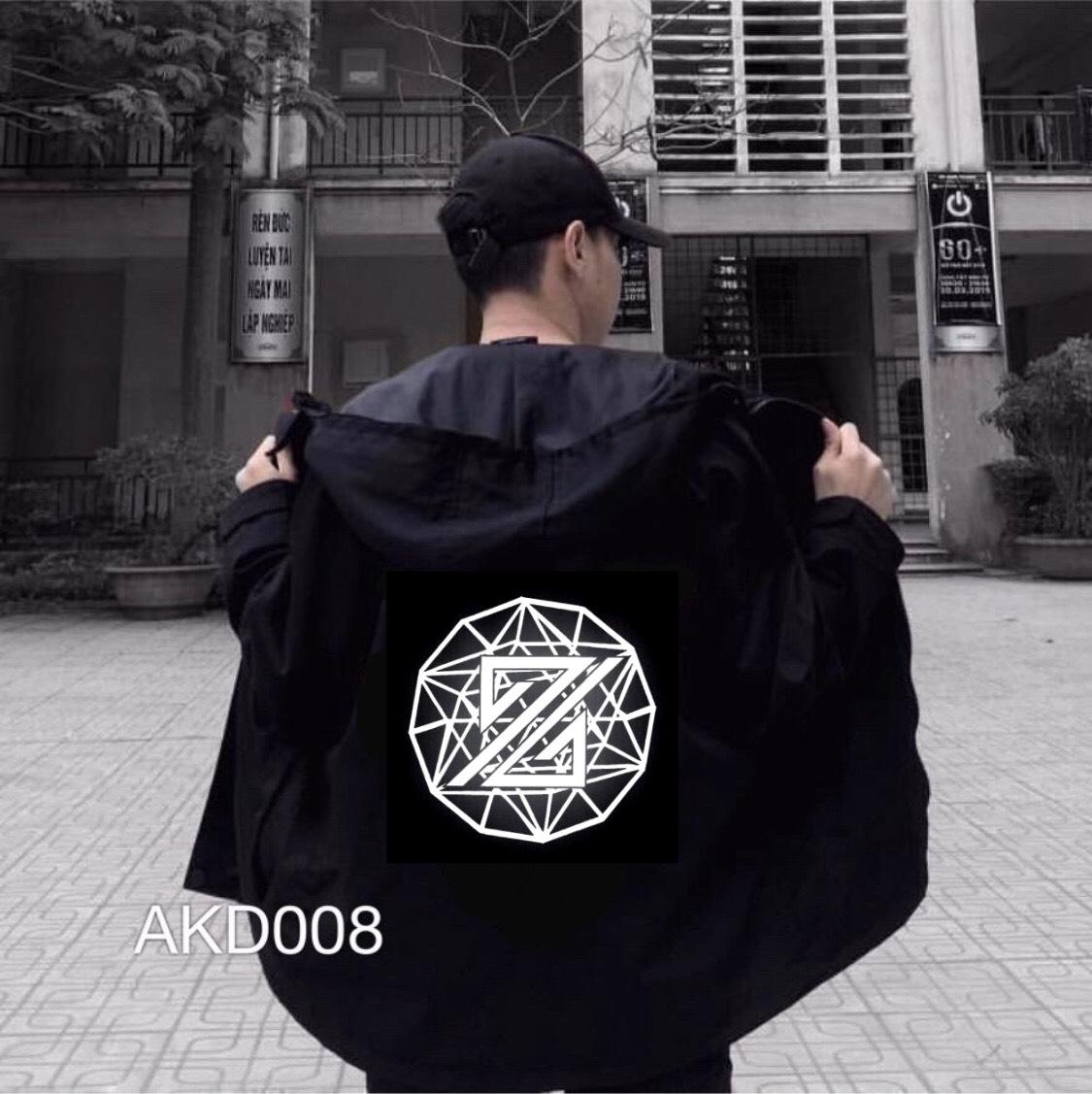 Áo khoác dù nam nư phối hình phát sáng chuyên dành riên cho các cặp đôi dạo phố st6267