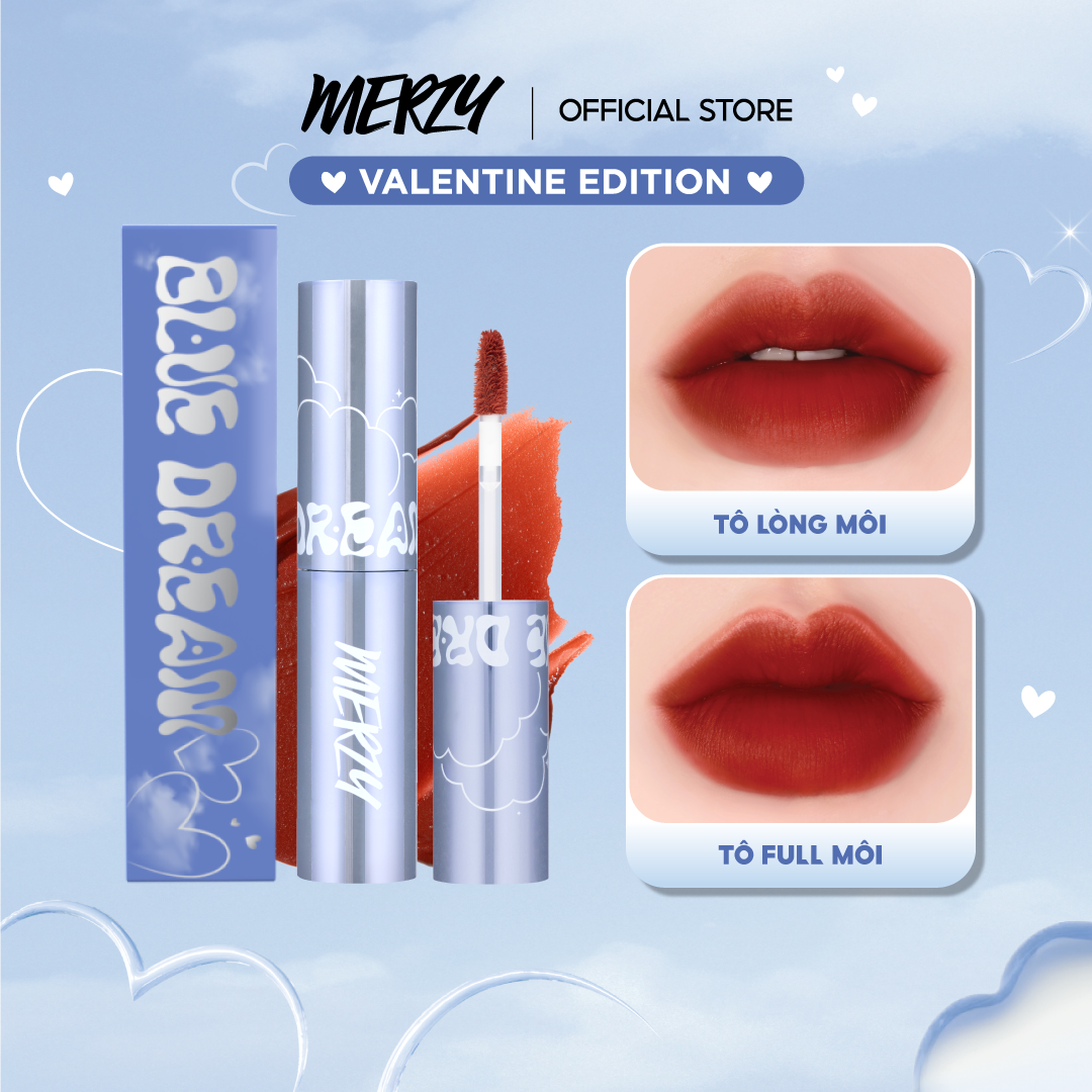 [V6 Blue Dream Valentine] Son Kem Lì Merzy The First Velvet Tint 4.5g