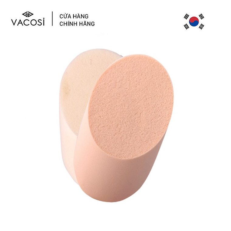 [HCM] Vacosi Bộ 2 Bông Phấn Ướt Elipse Sponge 2PCS BP10 (Hình Xúc Xích)