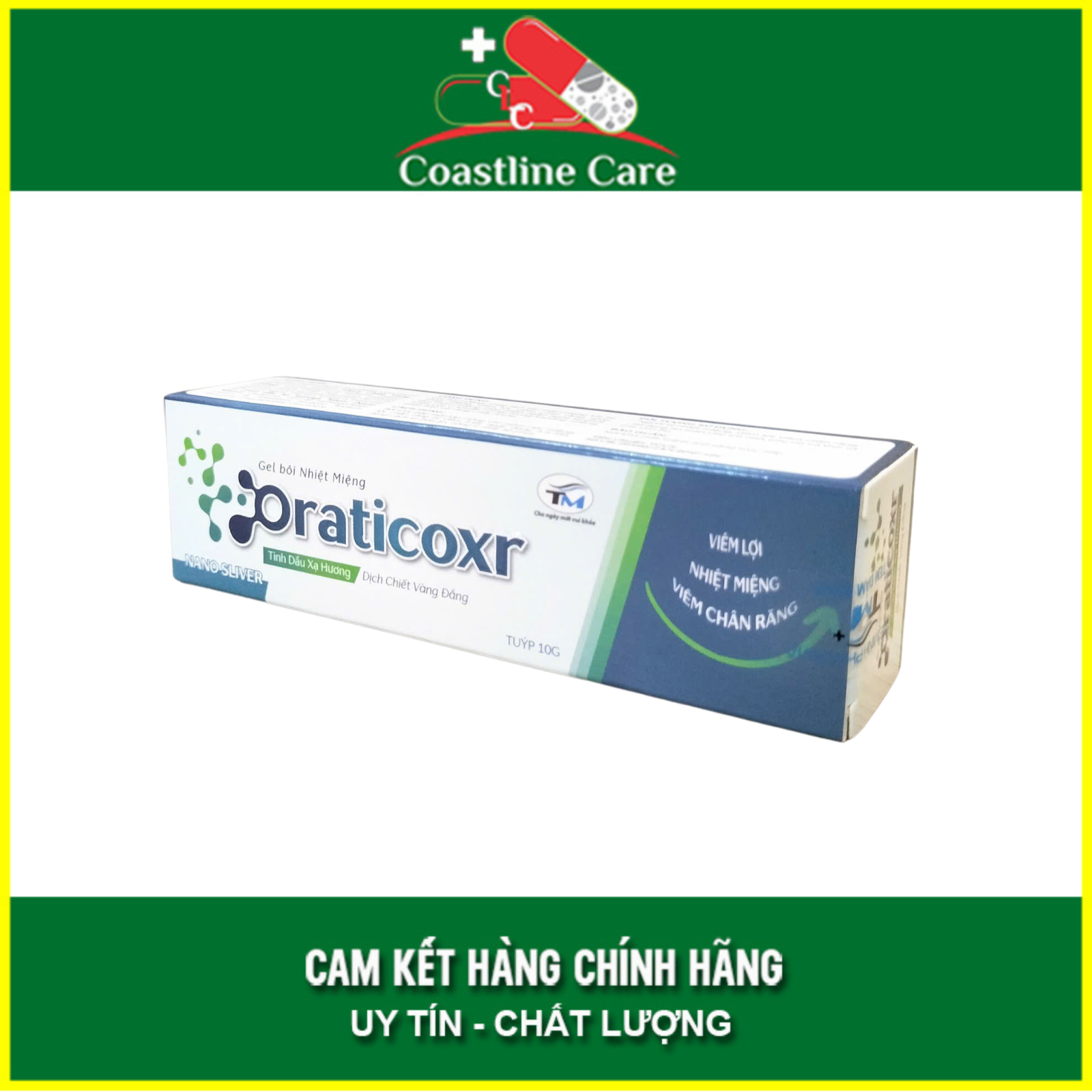 Oraticoxr góp phần ngăn ngừa sự phát triển của vi khuẩn có hại trong khoang miệng (Tuýp 10g) - CLC Pharmacy