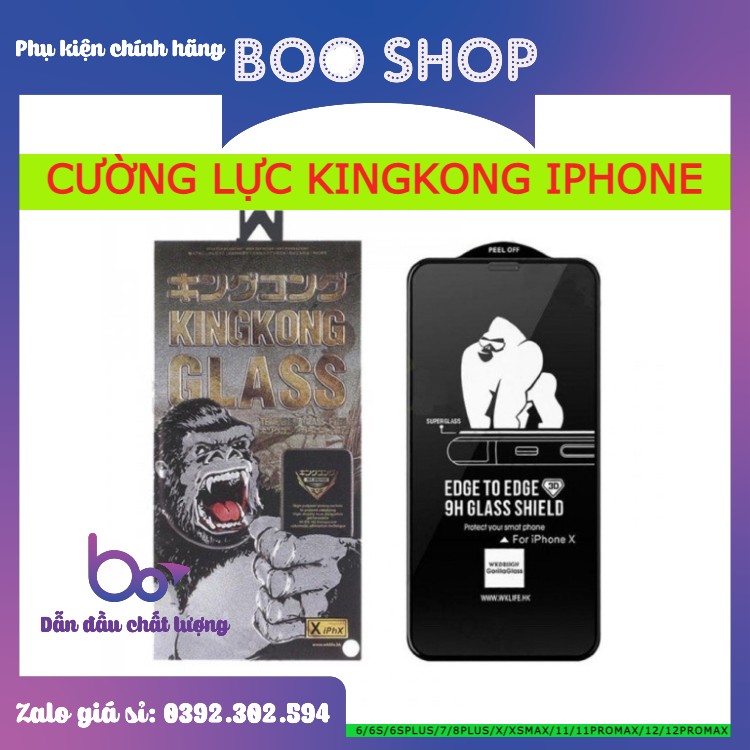 [ FULL HỘP + GIẤY LAU ] KÍNH CƯỜNG LỰC , MIẾNG DÁN MÀN HÌNH KINGKONG ĐỦ MÃ TẤT CẢ DÒNG MÁY IPHONE