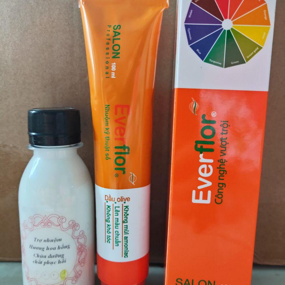 Nâng tông dành cho tóc đen Everflor (kèm oxi và găng tay)