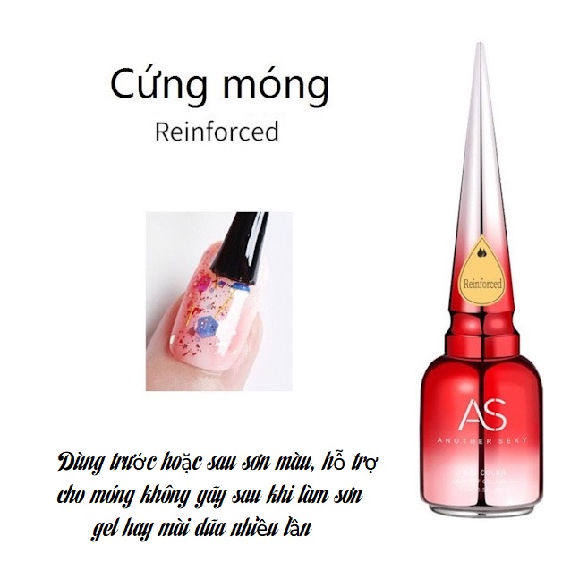Gel cứng móng as chai đỏ 15ml