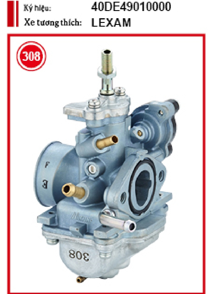 Bộ chế hòa khí, bình xăng con dòng xe yamaha exciter 135 5 số, mio, jupiter mx, exciter 135 4 số, lexam, nouv