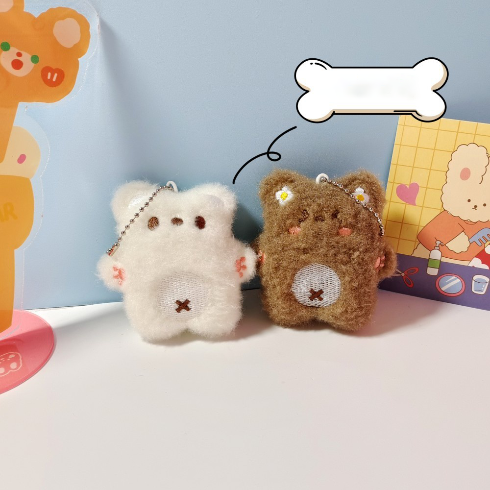 Móc Khóa kêu Bíp Bíp, móc khóa nhồi bông cute giúp xả stress và làm phụ kiện balo, Móc khóa gấu bông dễ thương BZ011