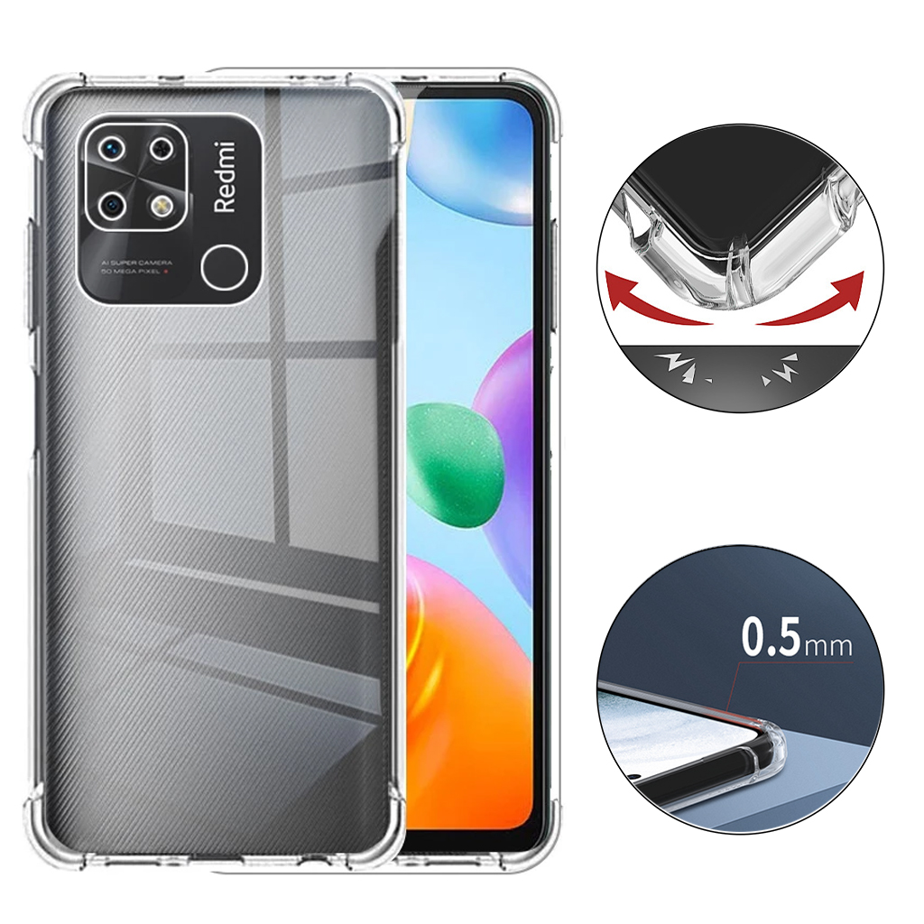 Ốp lưng Redmi 10C 10A 9 9A 9C Mi 9T Xiaomi 12T 11 Lite 5G 11T 11s 4G Note 11 Pro Poco X3 NFC C40 M2 trong suốt [CS]