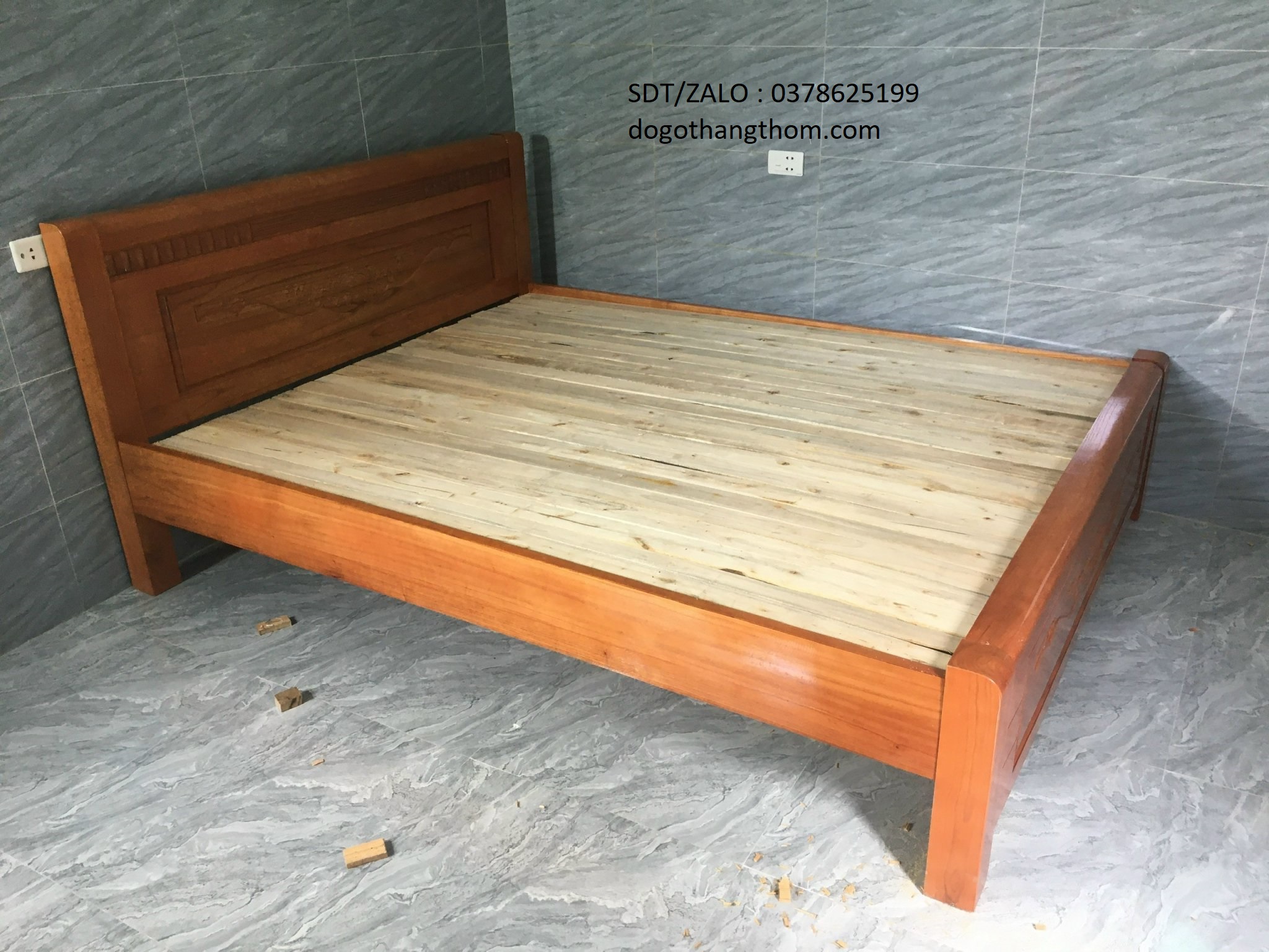 giường ngủ gỗ xoan đào 1m6,1m8x2m gỗ xoan đào phòng khách phòng ngủ