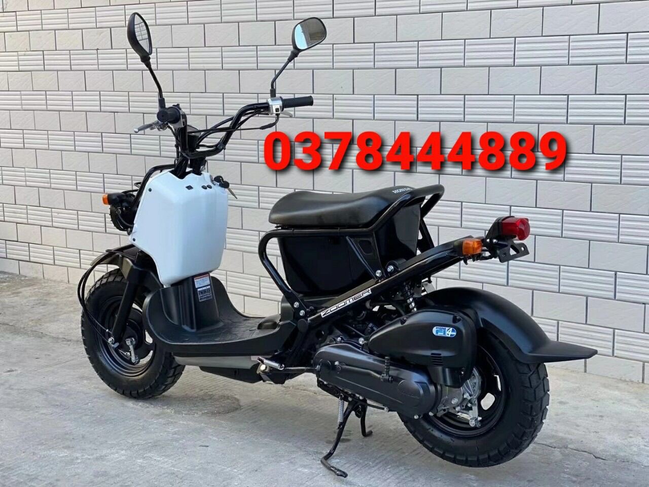 FREESHIP Xe máy 50cc Zoomer màu đen trắng