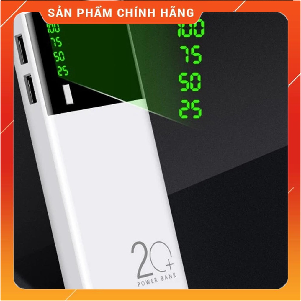 Sạc dự phòng 30000mah - sạc dự phòng, pin dự phòng sam sung dung lượng cực lớn có đèn pin và hiện thị % pin