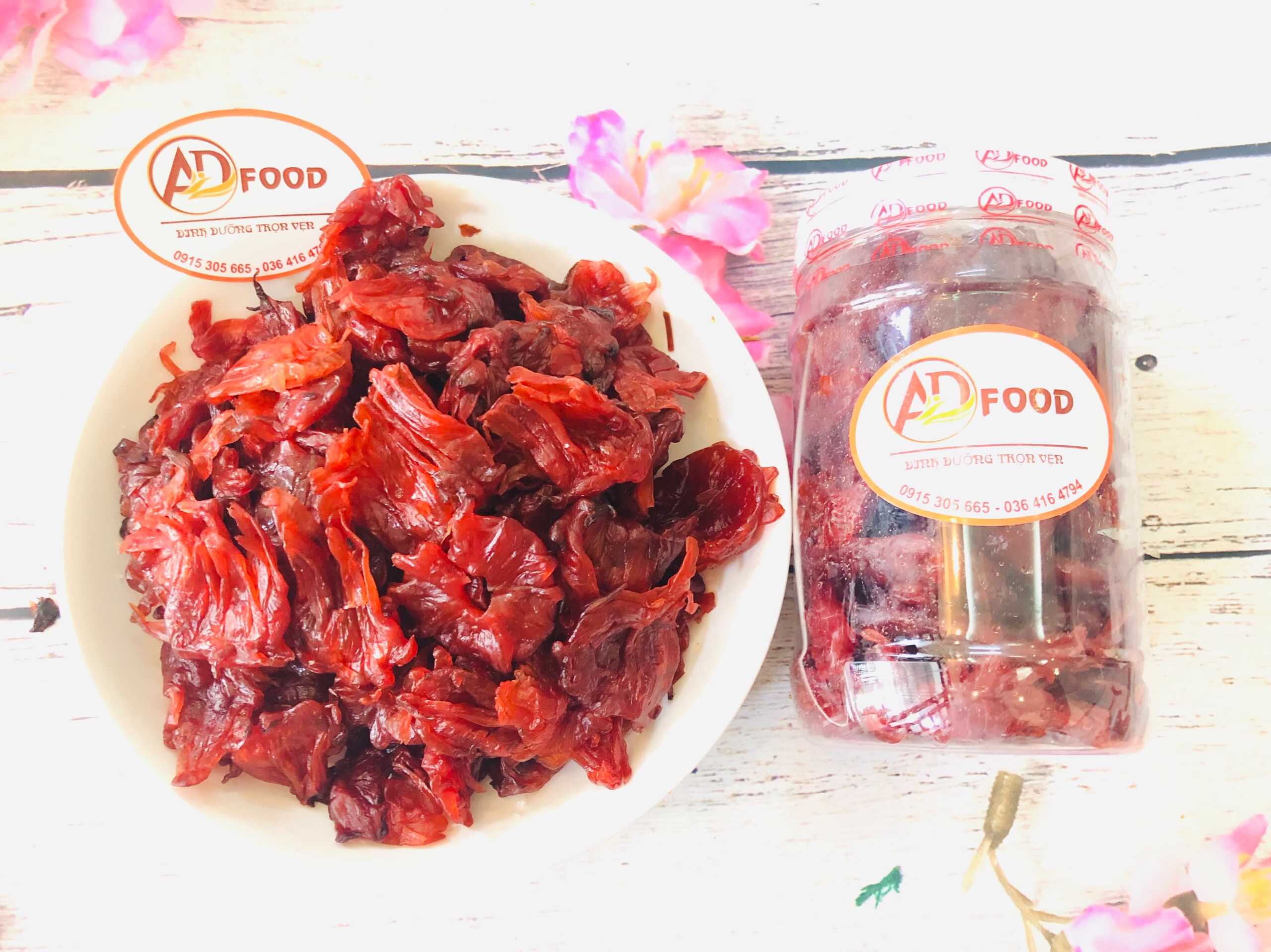 1kg mứt hoa Bụp Giấm Hoa Atiso đỏ