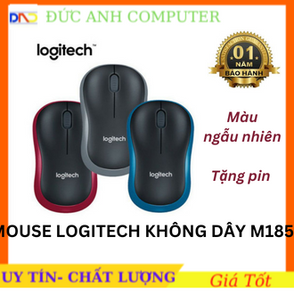 Chuột không dây Logitech Laser M185 Hàng Bảo Hành 12 Tháng chuột máy tính mouse không dây Logitech