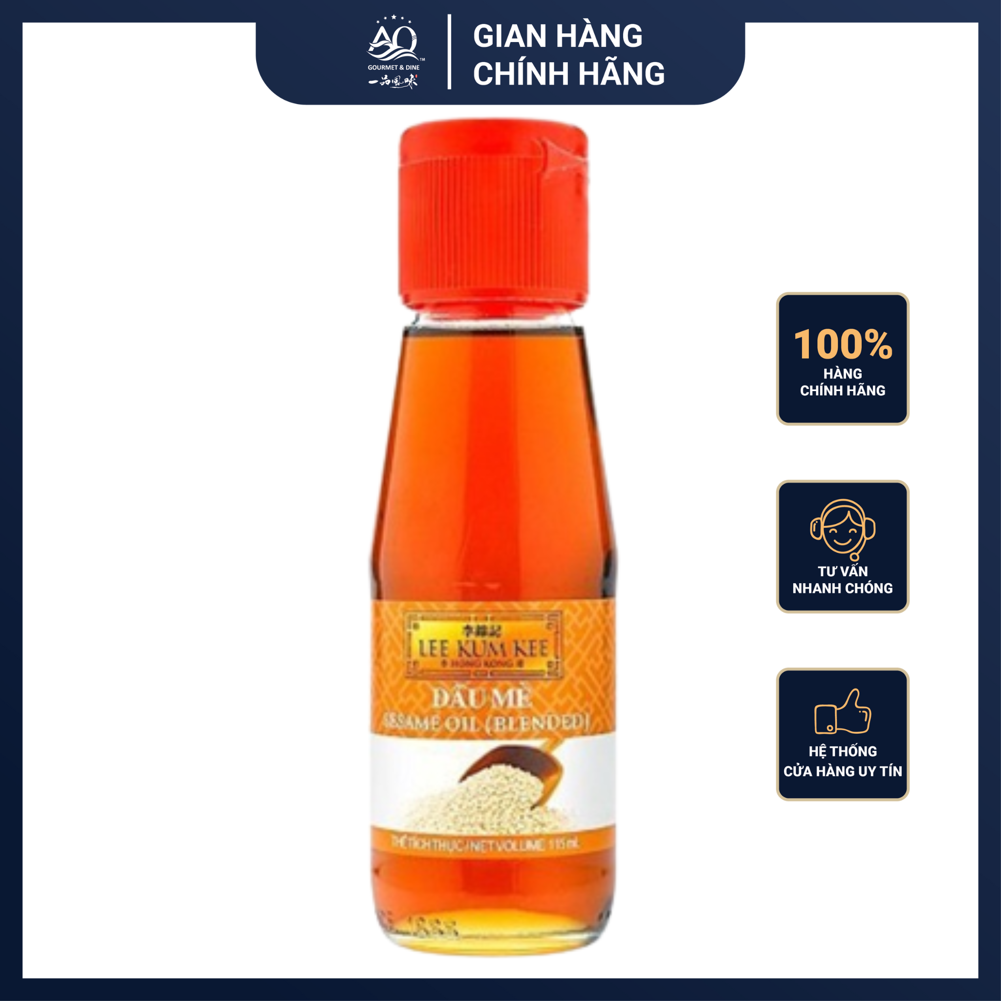 Dầu mè lee kum kee 115ml - lee kum kee seasame oil