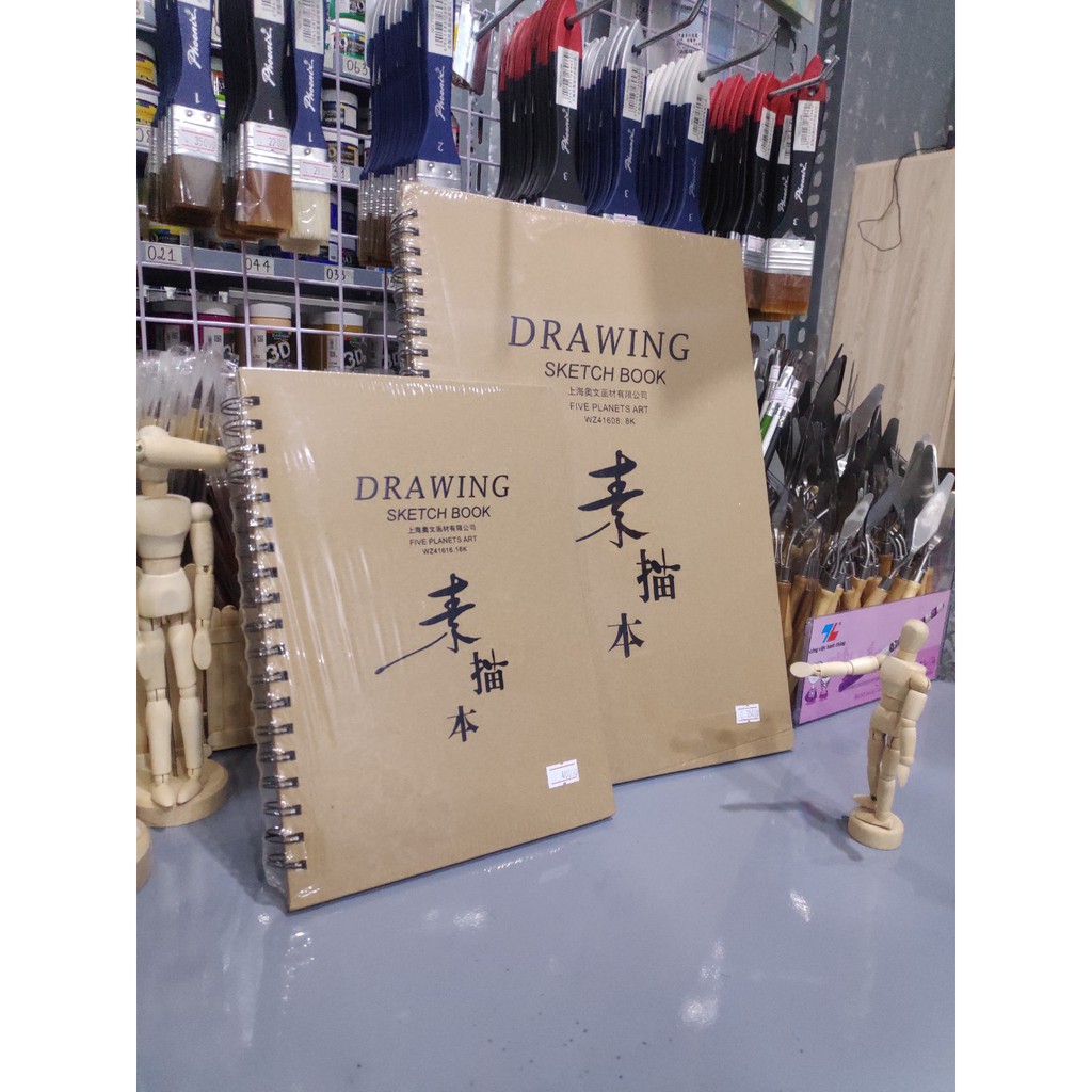 Sổ ký họa drawing sketchbook 160gsm a3, a4