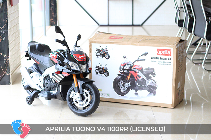 Mô tô điện Licensed APRILIA TUONO cho bé BABY PLAZA V4 1100RR