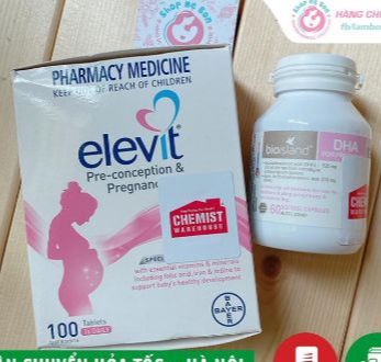 COMBO BẦU ÚC - Elevit bầu, DHA bầu (Date mới nhất) - Xuất xứ Úc