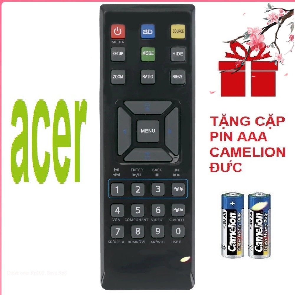 Remote máy chiếu acer mẫu 2 - điều khiển máy chiếu acer mẫu 2 - projector
