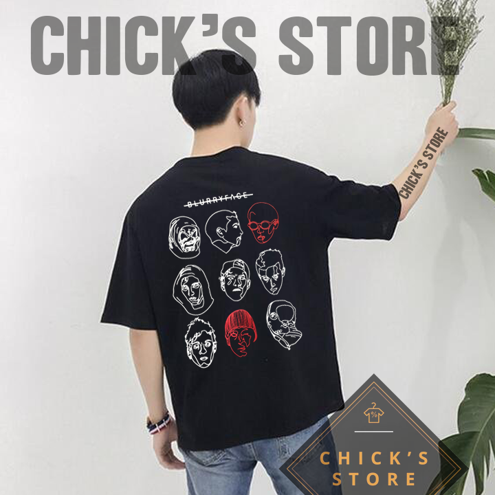 Áo thun tay lỡ from rộng Put Me On - Chick's Store 93 (Màu đen)