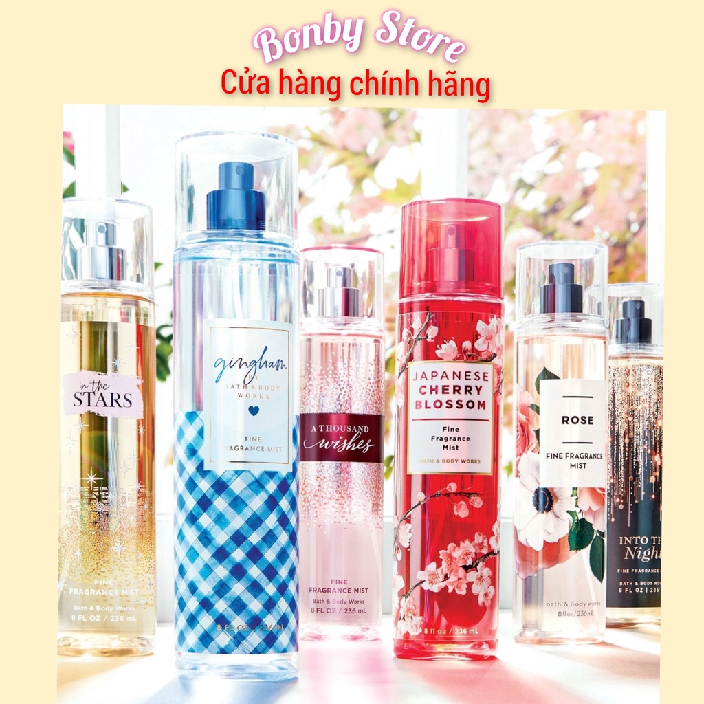 Xịt thơm Body - Body mist Bath and Body Works 236ml