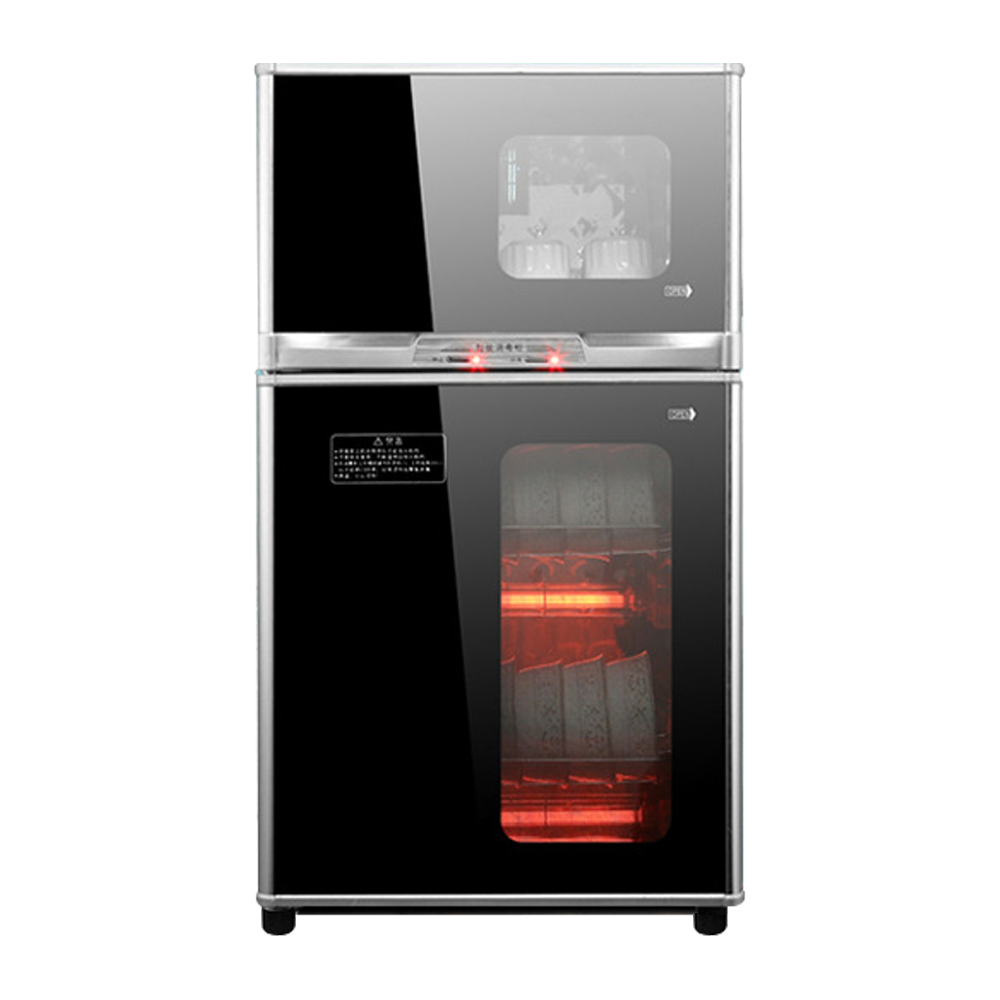 Tủ sấy bát đĩa và khử khuẩn bằng công nghệ ion âm với phương pháp xử lí nhiệt độ cao 125ºC, dung tích 88L công suất 500W